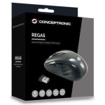 Conceptronic C08-269 Ασύρματο Mini Ποντίκι Γκρι