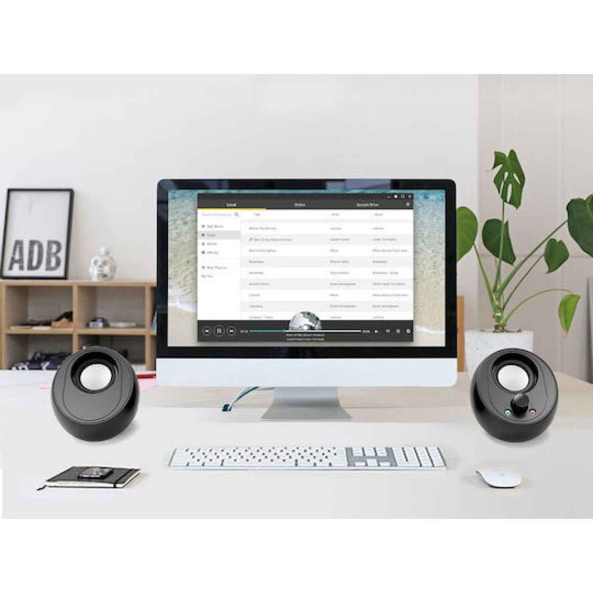 Conceptronic BJORN01B Ηχεία Υπολογιστή 2.0 με Bluetooth και Ισχύ 10W Μαύρα