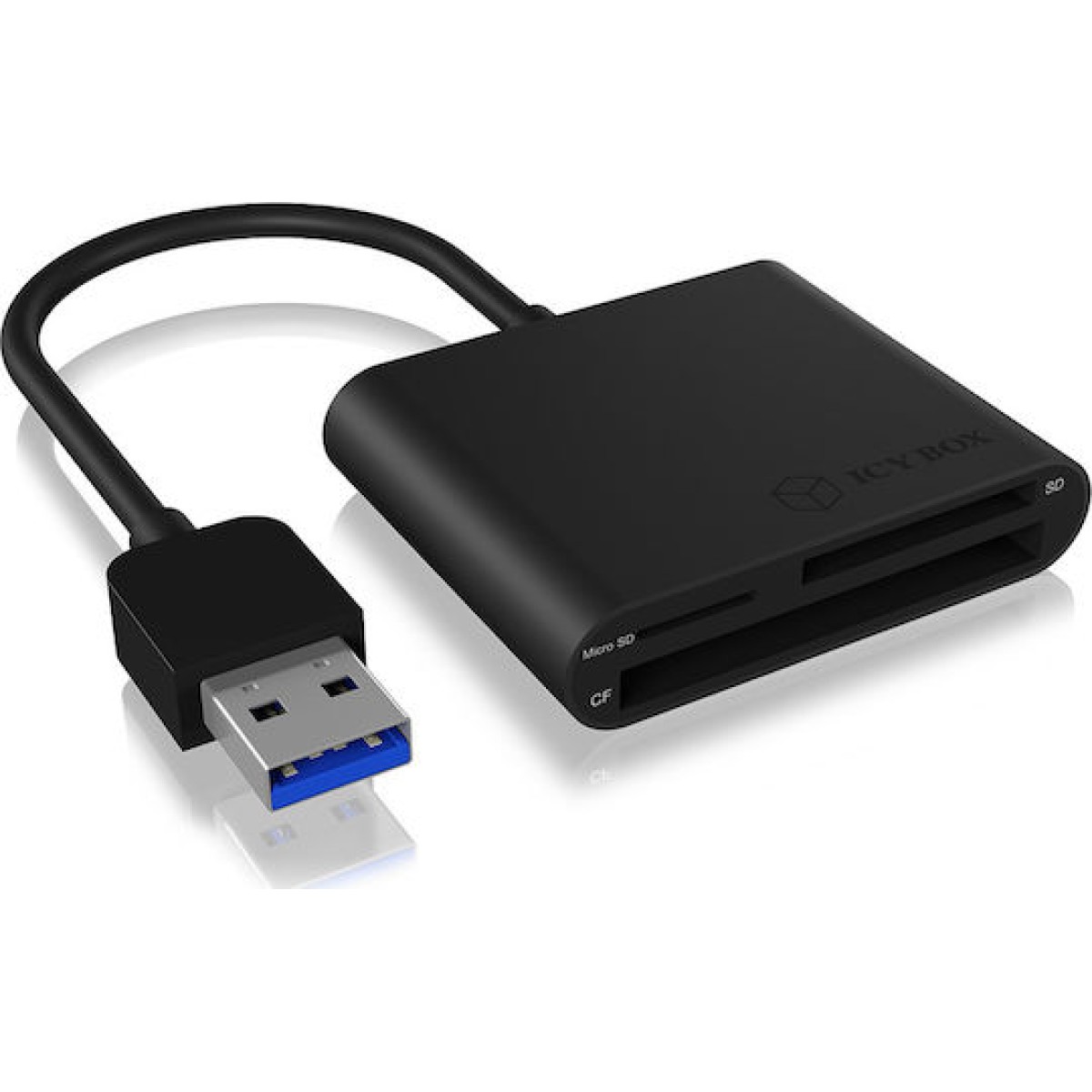Icy Box Card Reader USB 3.0 για SD/microSD/CompactFlash