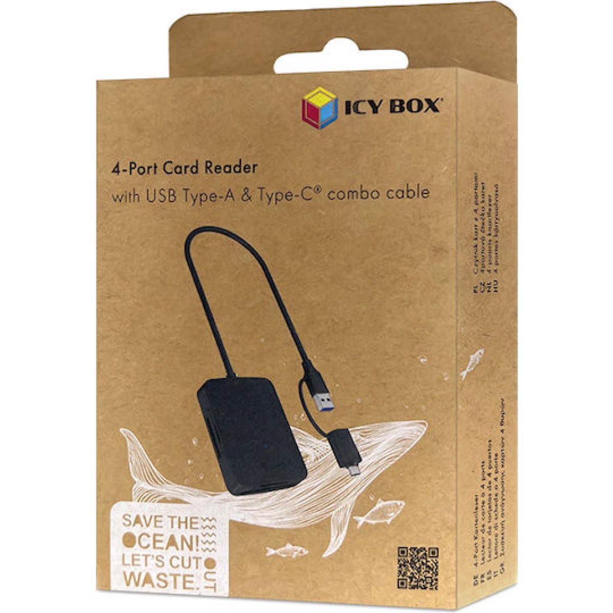 Icy Box Card Reader USB 3.2 για SD/microSD
