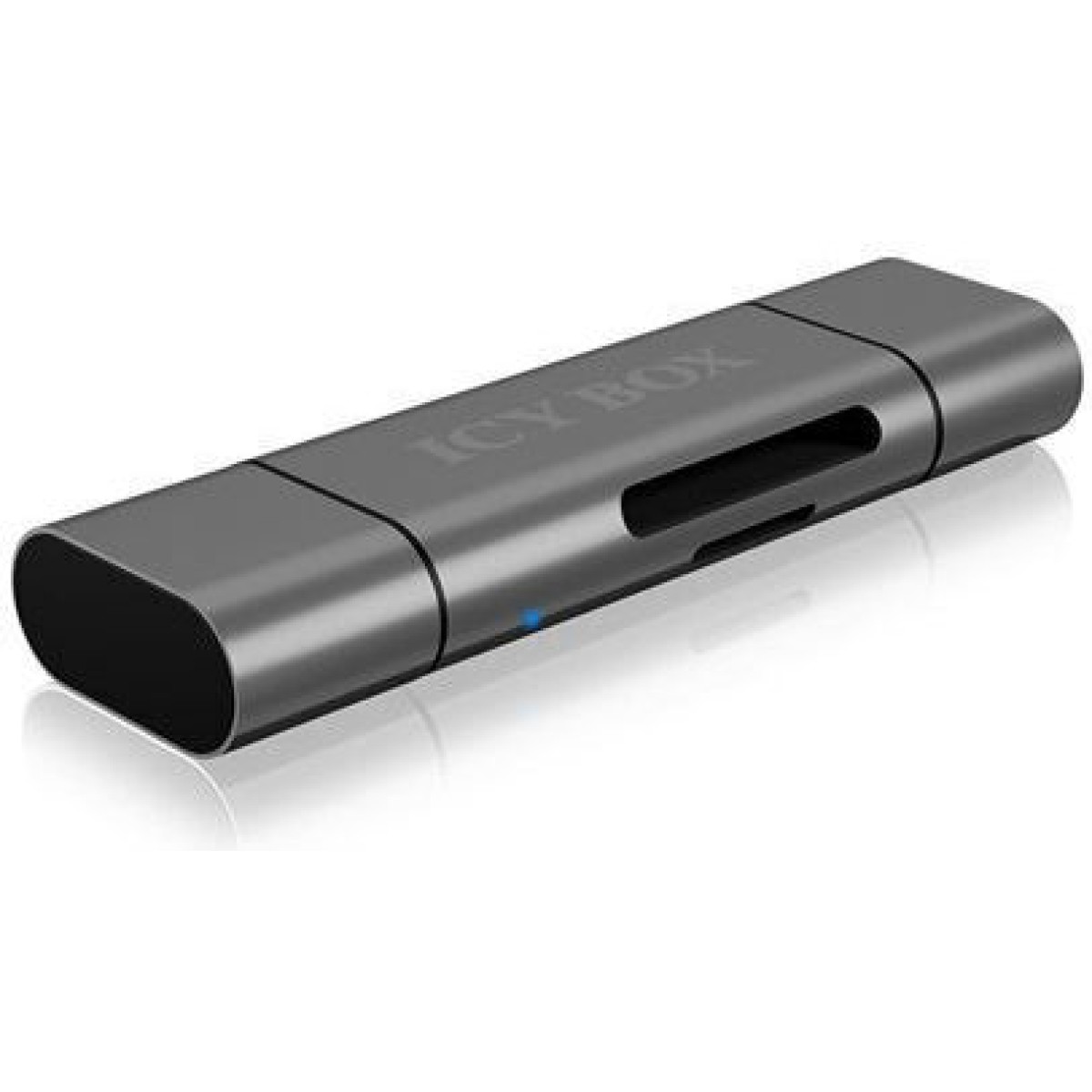 Icy Box Card Reader USB 3.0 micro USB Type-C για SD/microSD