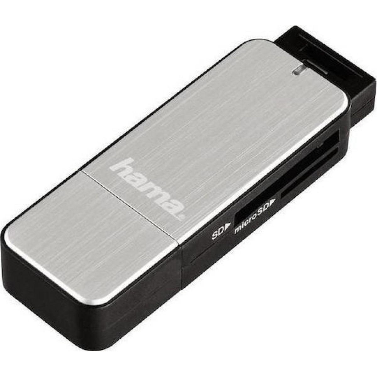 HAMA Card Reader USB 3.0 για SD/microSD Γκρι