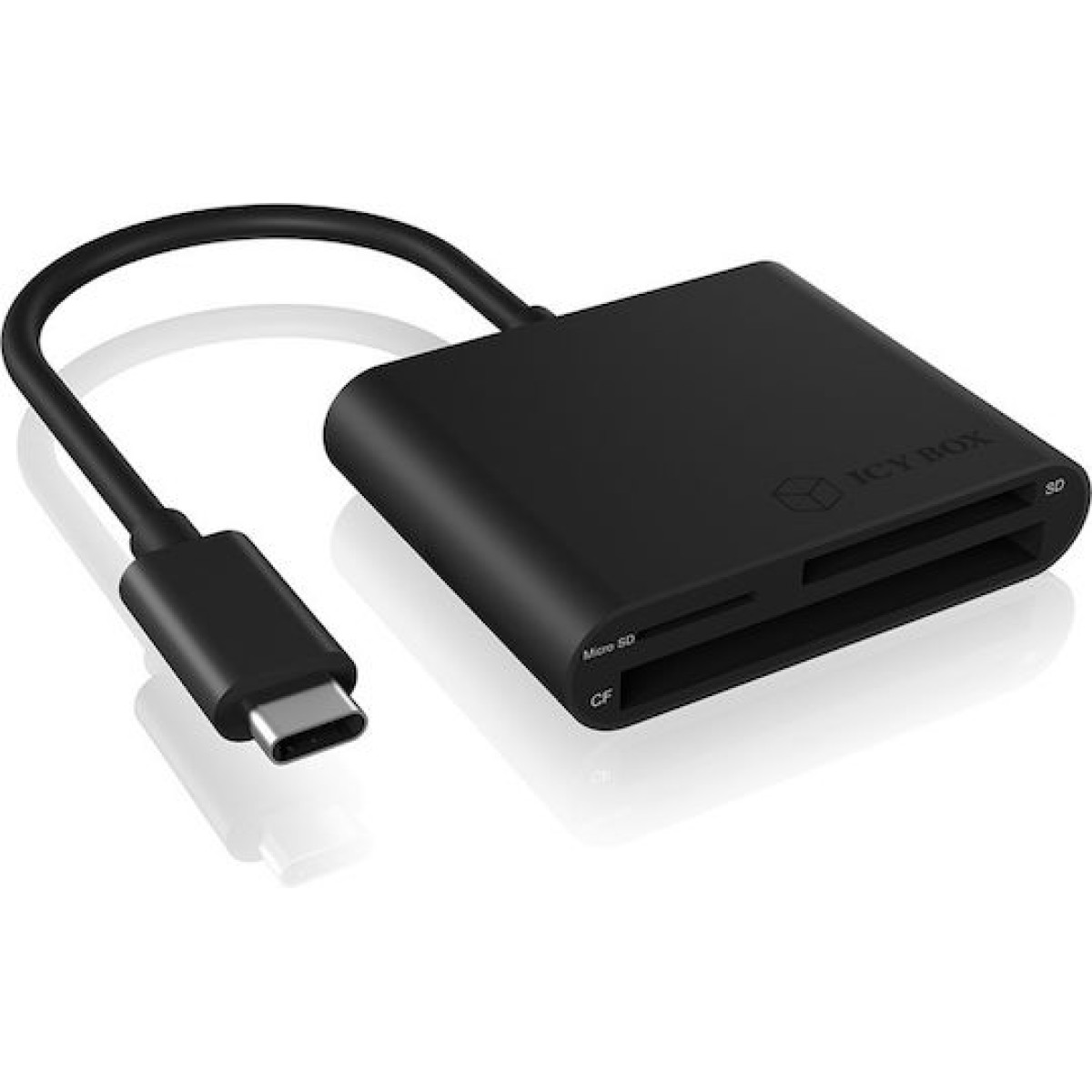 Icy Box Card Reader USB 3.0 Type-C για SD/microSD