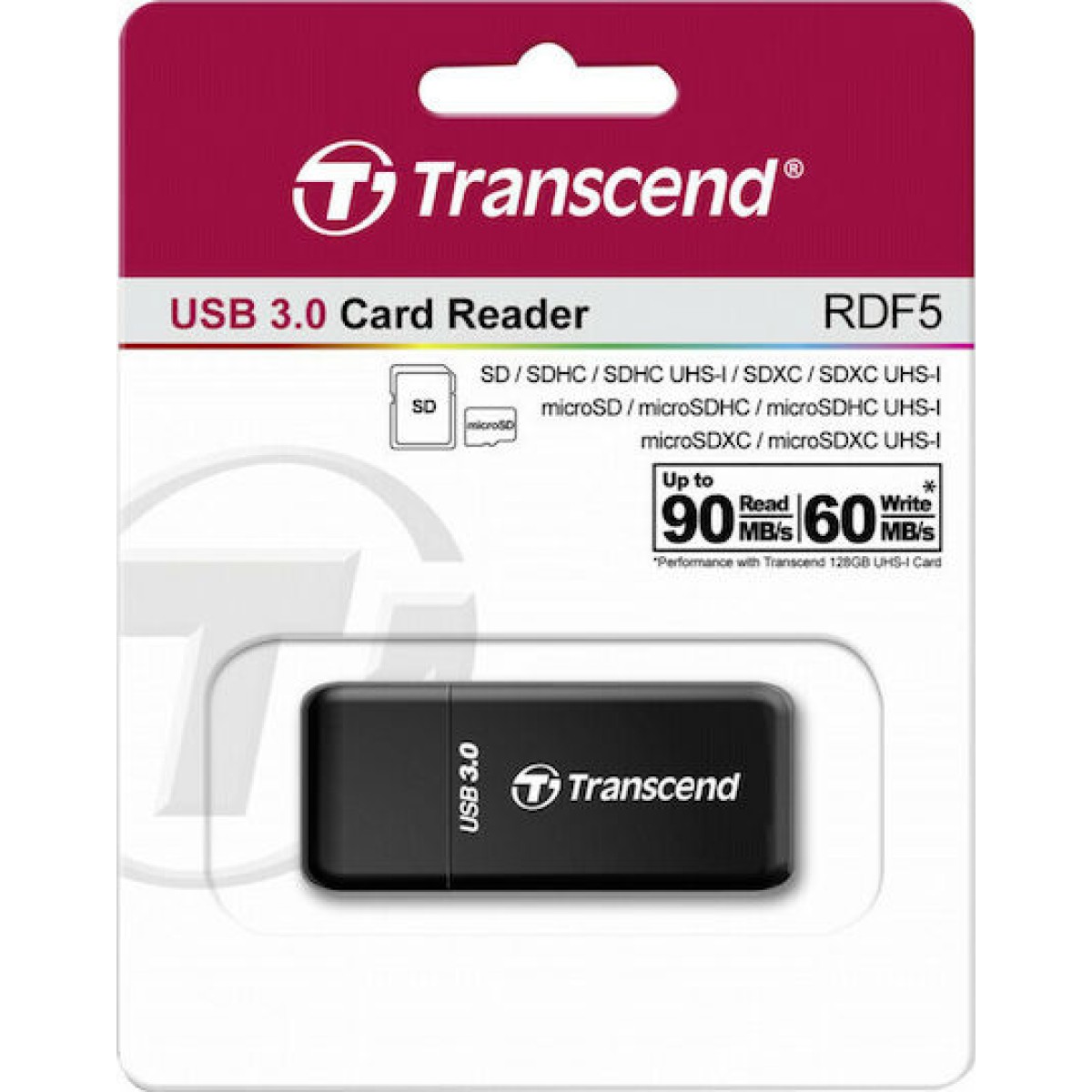 Transcend RDF5 Card Reader USB 3.0 για SD/microSD