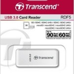 Transcend RDF5 Card Reader USB 3.0 για SD/microSD Λευκό