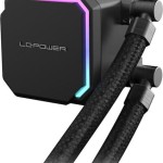 LC-Power Jet Flow Υδρόψυξη Επεξεργαστή Διπλού Ανεμιστήρα 140mm για Socket AM4/AM5/1700/1200/115x με ARGB Φωτισμό