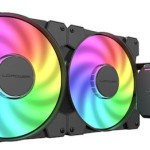 LC-Power Jet Flow Υδρόψυξη Επεξεργαστή Διπλού Ανεμιστήρα 140mm για Socket AM4/AM5/1700/1200/115x με ARGB Φωτισμό