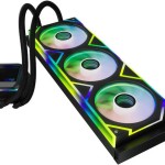 Adata Levante II 360 Υδρόψυξη Επεξεργαστή Τριπλού Ανεμιστήρα 120mm για Socket AM4/AM5/1700/1200/115x με RGB Φωτισμό