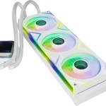 Adata Levante II 360 Υδρόψυξη Επεξεργαστή Τριπλού Ανεμιστήρα 120mm για Socket AM4/AM5/1700/1200/115x με RGB Φωτισμό Λευκή