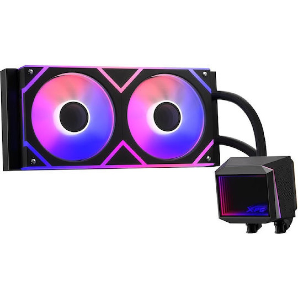 Adata XPG Levante II 240 Υδρόψυξη Επεξεργαστή Διπλού Ανεμιστήρα 120mm για Socket 1700/1200/115x με ARGB Φωτισμό