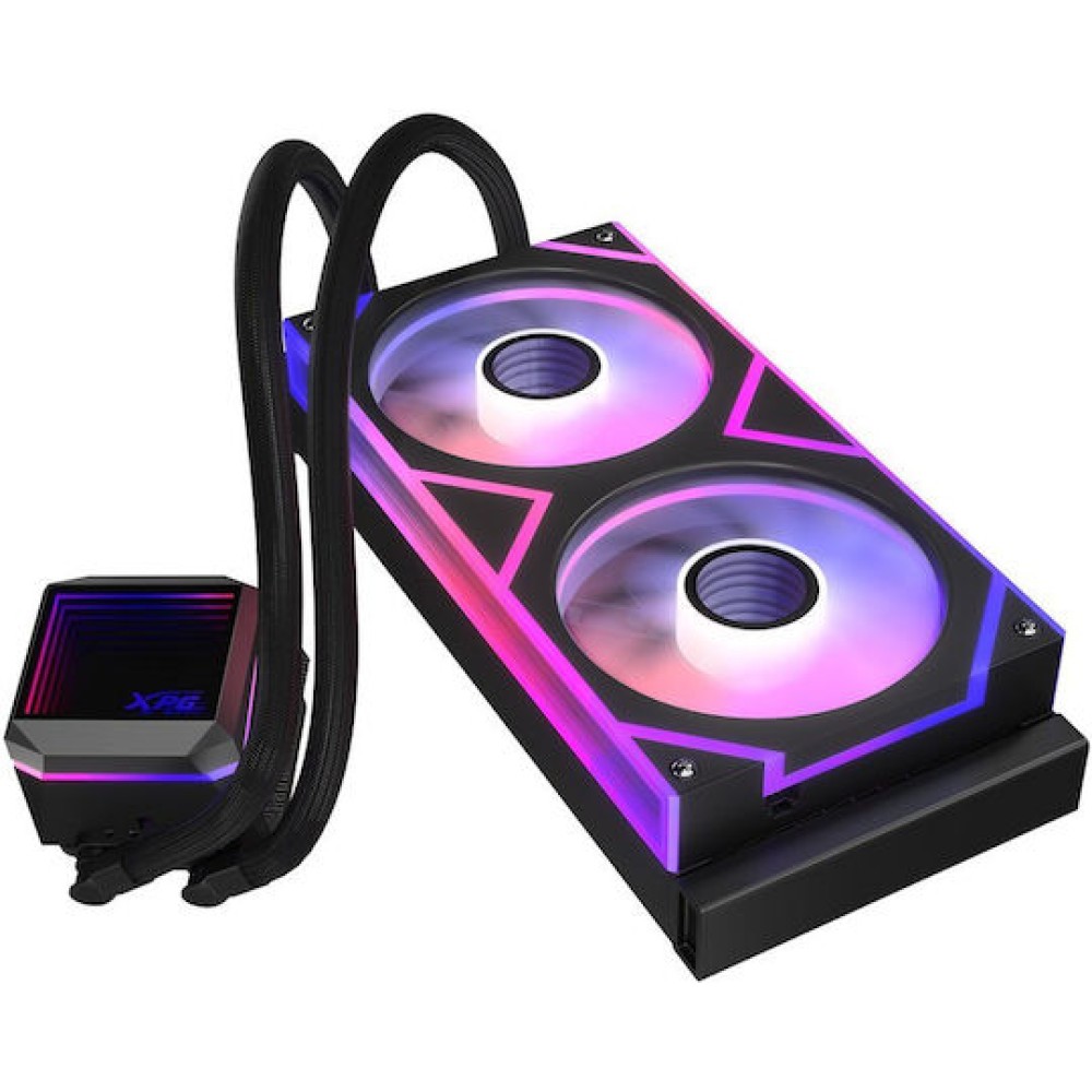 Adata XPG Levante II 240 Υδρόψυξη Επεξεργαστή Διπλού Ανεμιστήρα 120mm για Socket 1700/1200/115x με ARGB Φωτισμό