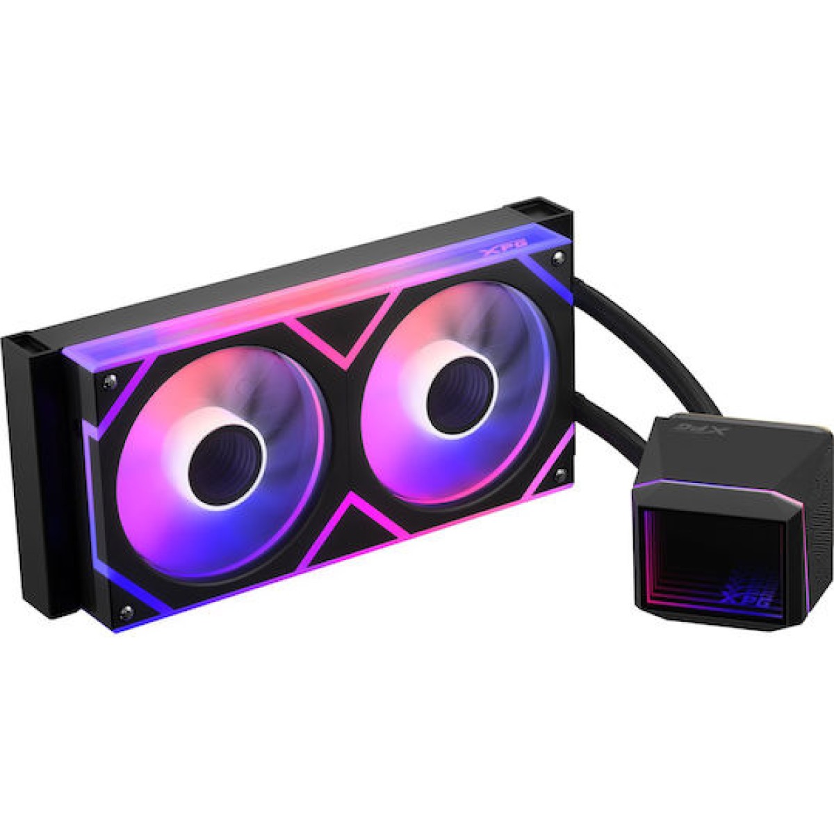 Adata XPG Levante II 240 Υδρόψυξη Επεξεργαστή Διπλού Ανεμιστήρα 120mm για Socket 1700/1200/115x με ARGB Φωτισμό