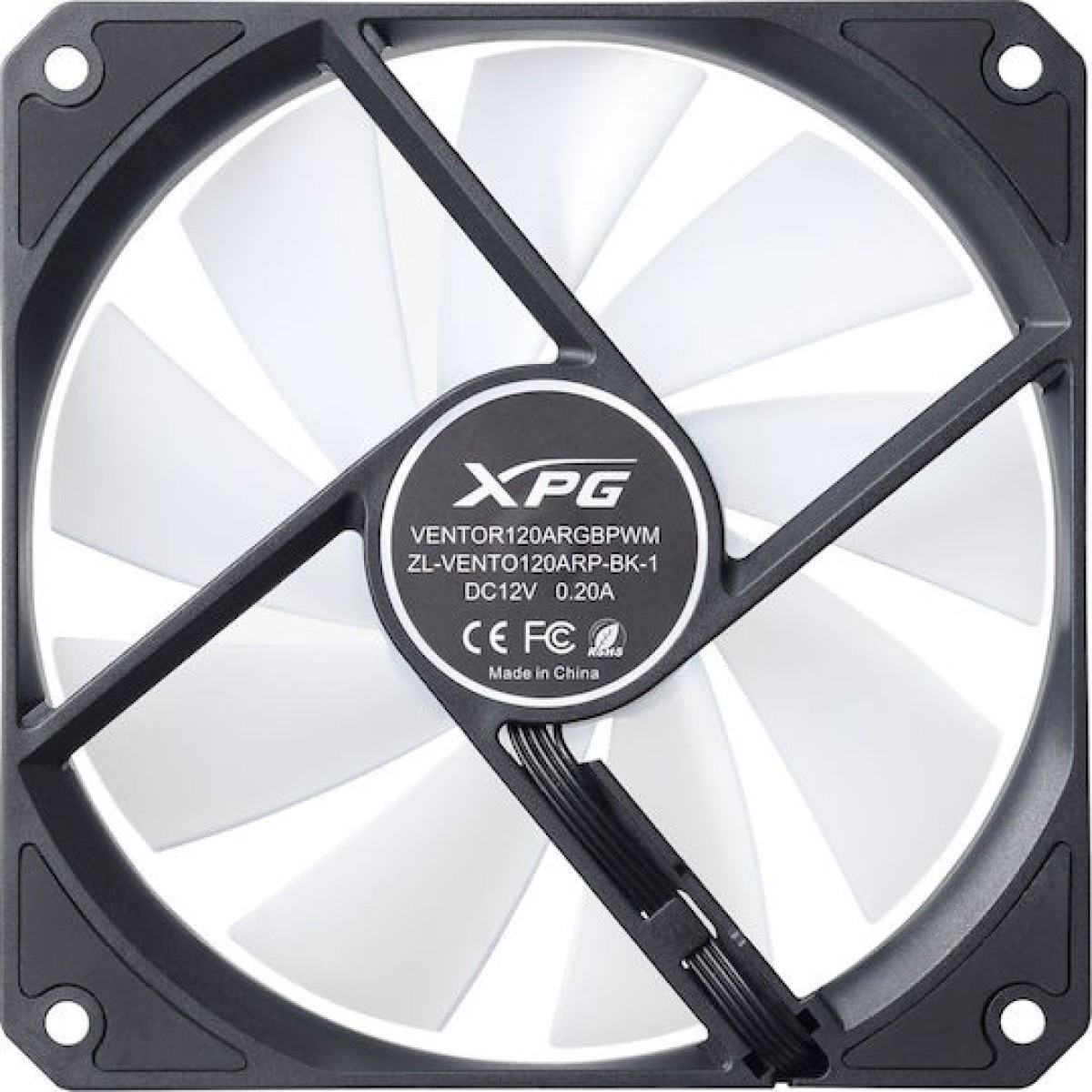 Adata XPG Vento R ARGB Case Fan 120mm με Σύνδεση 4-Pin PWM 3τμχ