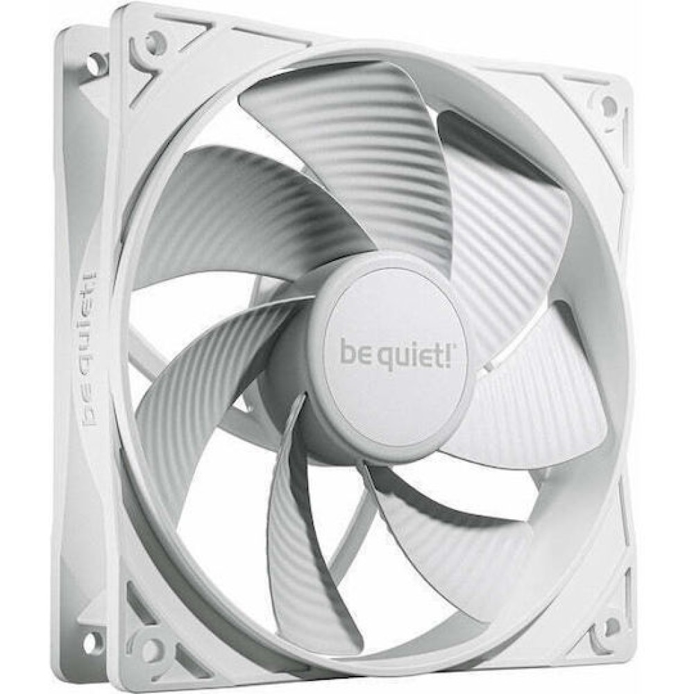 Be Quiet Pure Wings 3 Case Fan 120mm με Λευκό Φωτισμό και Σύνδεση 4-Pin PWM 3τμχ Λευκό