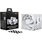 Be Quiet Pure Wings 3 Case Fan 120mm με Λευκό Φωτισμό και Σύνδεση 4-Pin PWM 3τμχ Λευκό