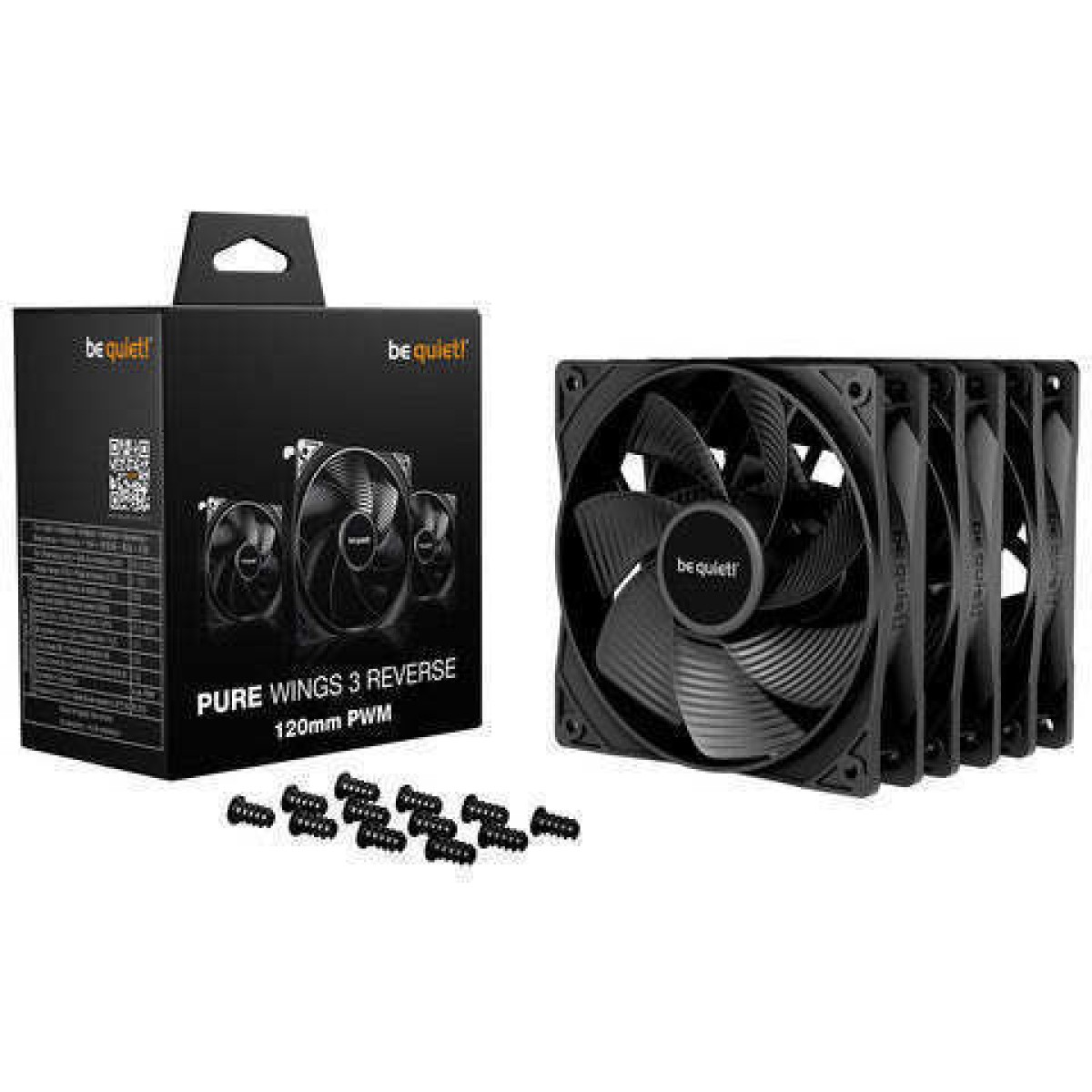 Be Quiet Pure Wings 3 Reverse Case Fan 120mm 3τμχ