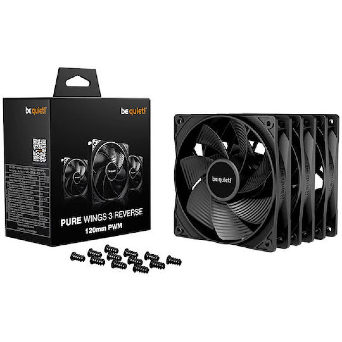 Be Quiet Pure Wings 3 Reverse Case Fan 120mm 3τμχ