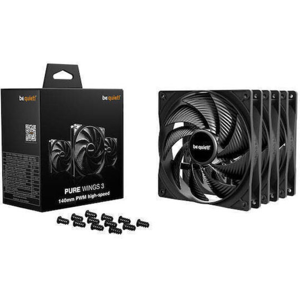 Be Quiet Pure Wings 3 HS Case Fan 140mm 3τμχ
