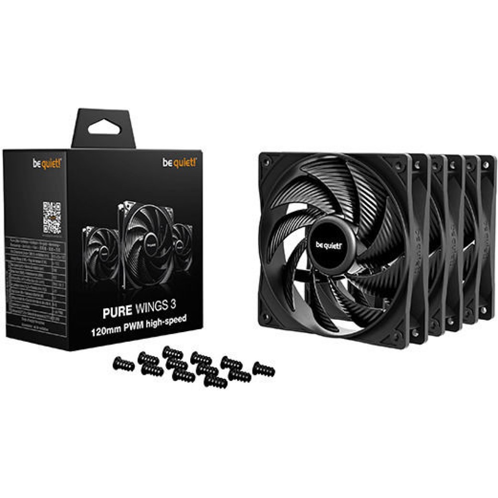 Be Quiet Pure Wings 3 HS Case Fan 120mm με Σύνδεση 4-Pin PWM
