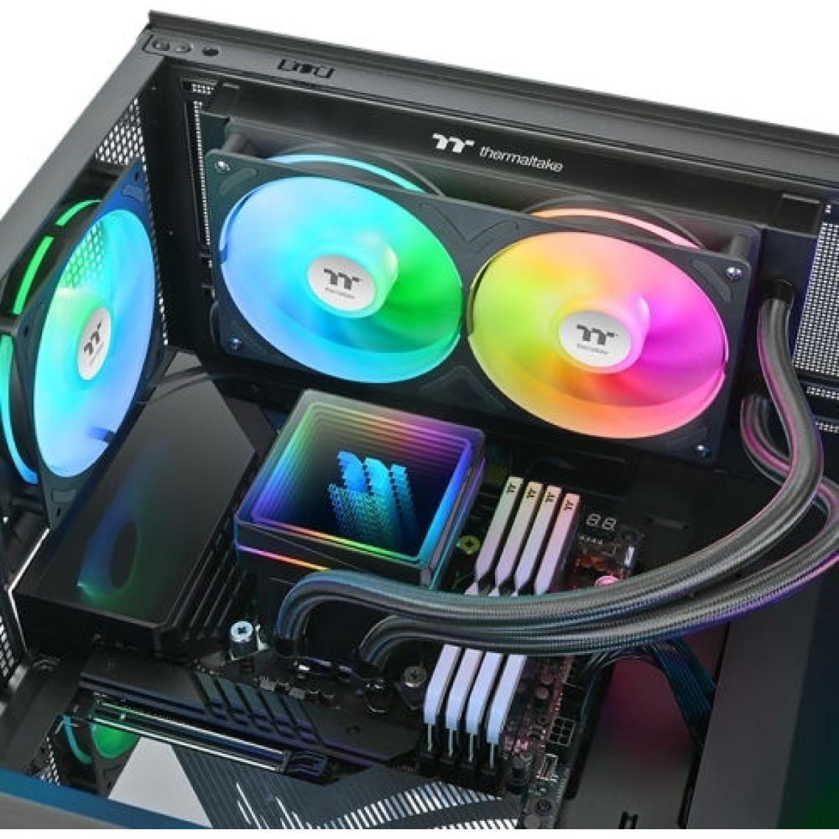 Thermaltake TH240 V3 ARGB Sync AIO Υδρόψυξη Επεξεργαστή Τριπλού Ανεμιστήρα 120mm για Socket AM4/AM5/1700/1200/115x
