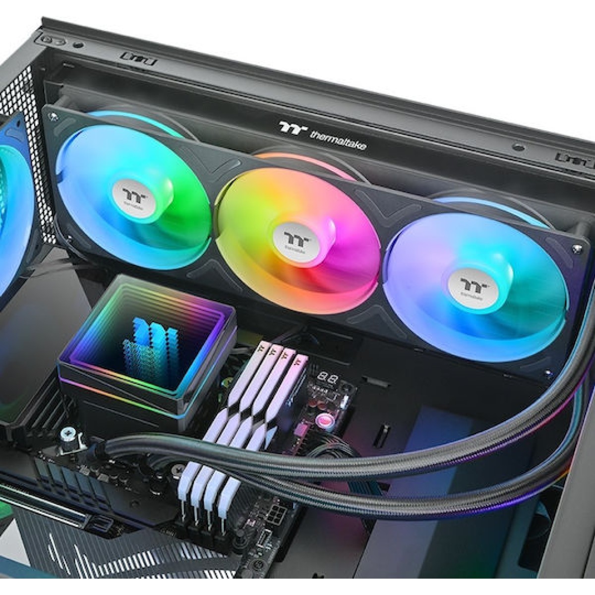 Thermaltake TH360 V3 ARGB Sync AIO Υδρόψυξη Επεξεργαστή Τριπλού Ανεμιστήρα 120mm για Socket AM4/AM5/1700/1200/115x