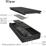 Icy Box External Θήκη για Σκληρό Δίσκο M.2 PCI Express NVME με σύνδεση Type-C
