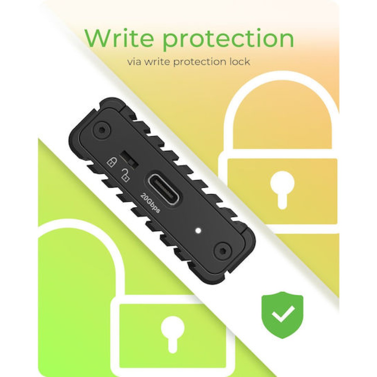 Icy Box External Θήκη για Σκληρό Δίσκο M.2 PCI Express NVME με σύνδεση Type-C