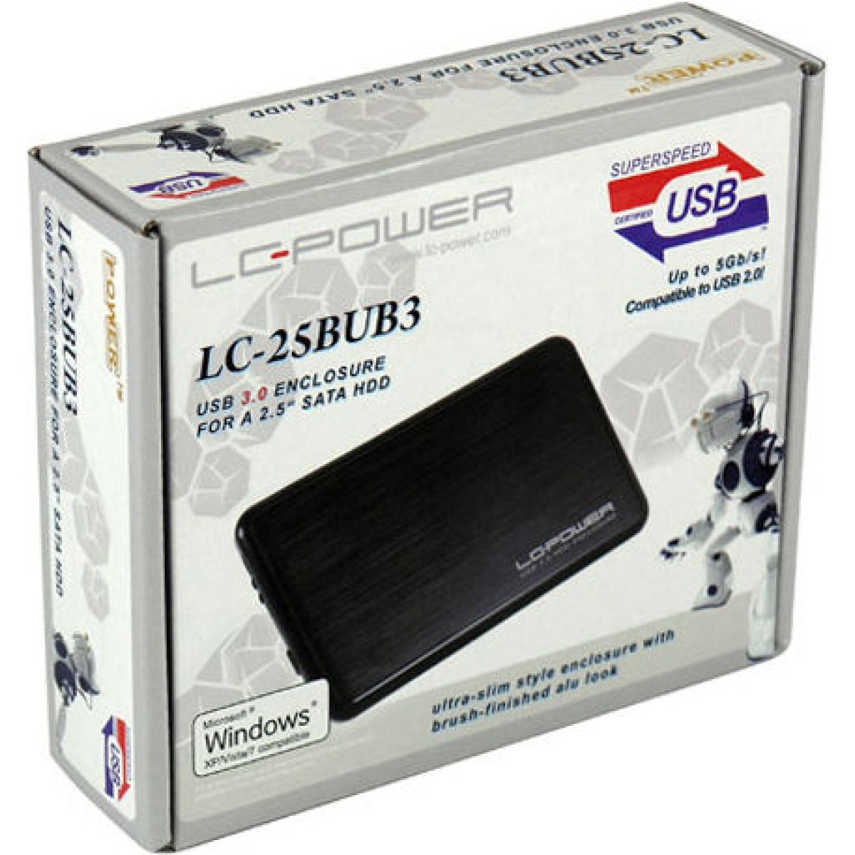 LC-Power Θήκη για Σκληρό Δίσκο 2.5