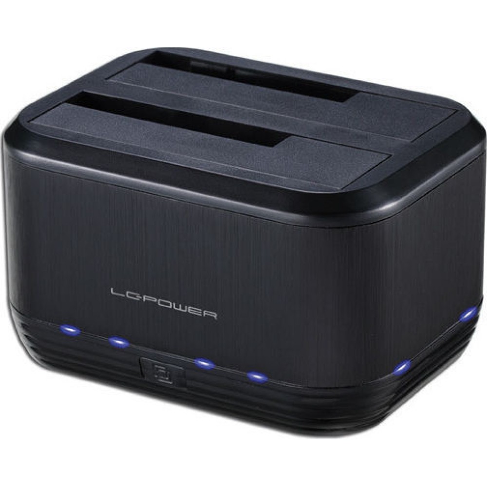 LC-Power Docking Station για 2 Σκληρούς Δίσκους SATA 2.5