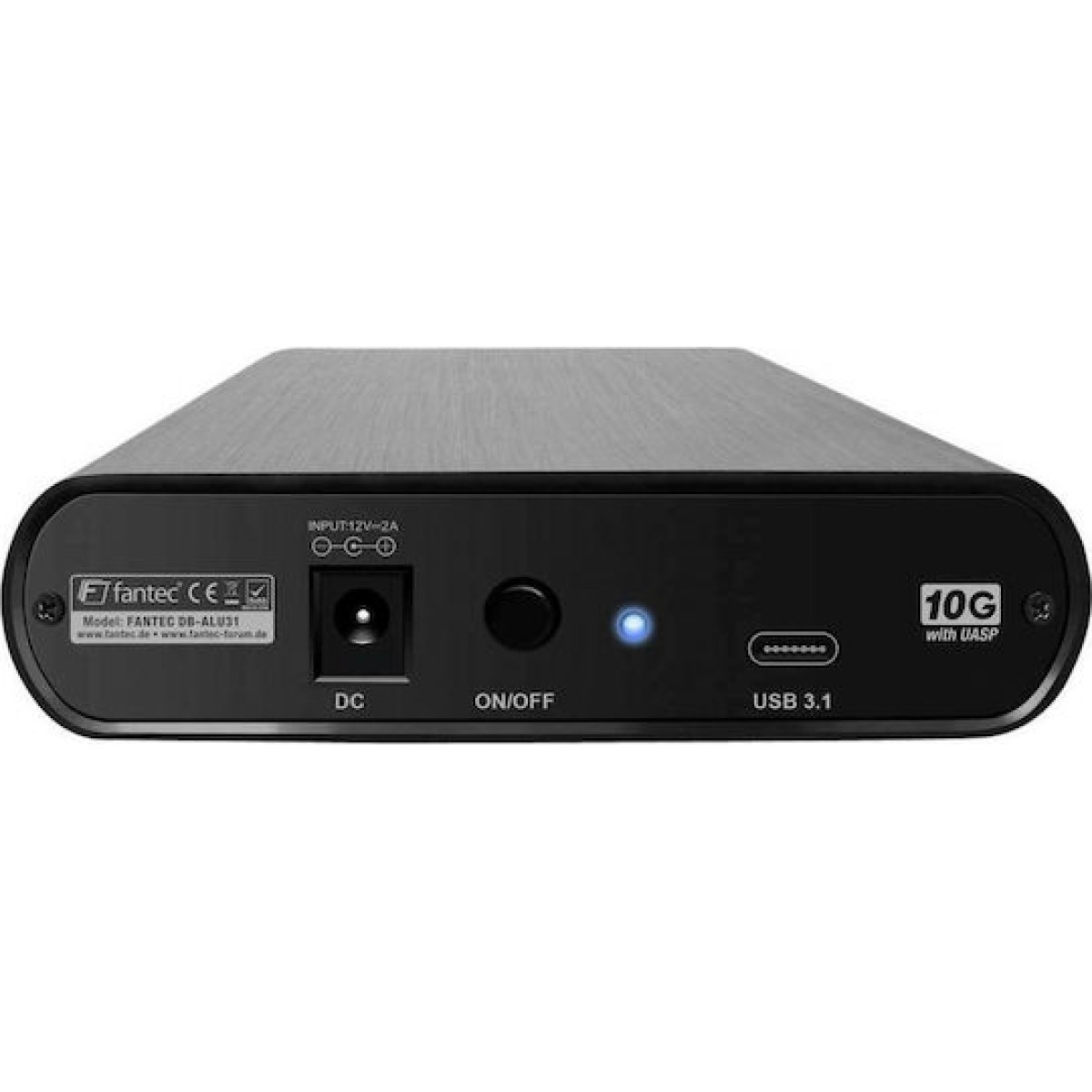 Fantec DB-ALU31 Θήκη για Σκληρό Δίσκο 3.5