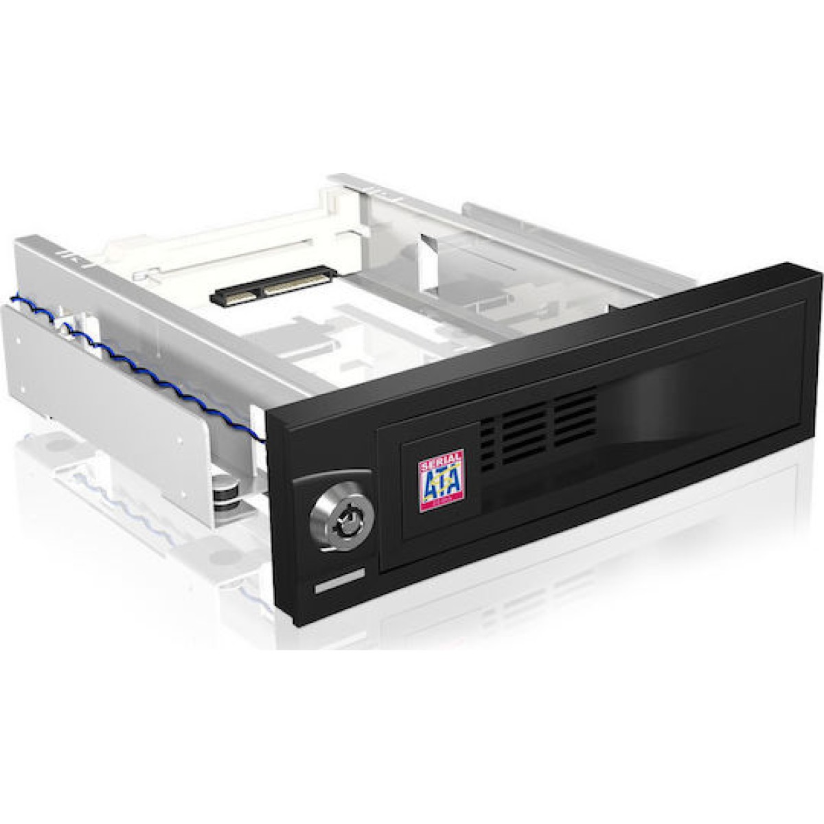 Icy Box Θήκη για SATA δίσκους Icy box Trayless Mobile Rack Μαύρο IB-168SK-B