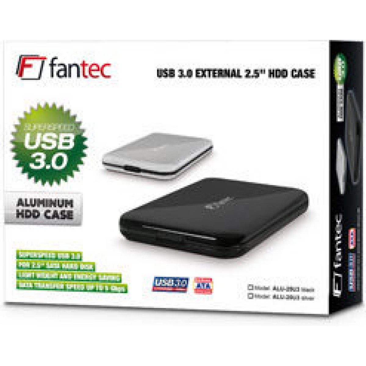 Fantec ALU-25U3 Θήκη για Σκληρό Δίσκο 2.5