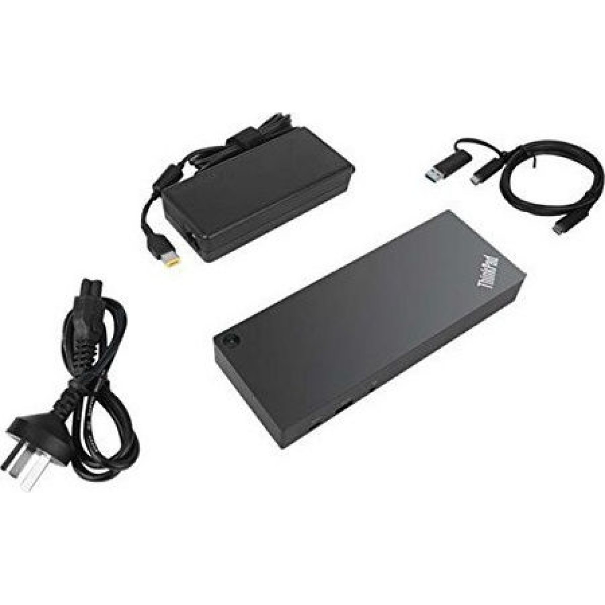 Lenovo ThinkPad Hybrid USB-C / USB-A Docking Station με HDMI/DisplayPort 4K PD Ethernet και συνδεση 2 Οθονών Μαύρο