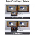 Ugreen Cm498 USB-C Docking Station με 4K PD Ethernet Γκρι