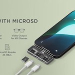 Αντάπτορας Satechi Mobile Xr Hub Microsd Reader Γυαλιά Ar Xr Type-c Male 1 X Type-c 100w 1 X Type-c 10gbps 4k@60hz 1 X Microsd Space Grey St-hxrsdm
