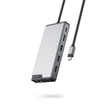 Alogic 12-in-1 USB-C Docking Station με HDMI 4K PD Ethernet και σύνδεση 3 Οθονών Γκρι