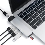 Satechi Docking Station με Διπλό USB-C HDMI 4K PD Ethernet Ασημί (ST-TCPHES)
