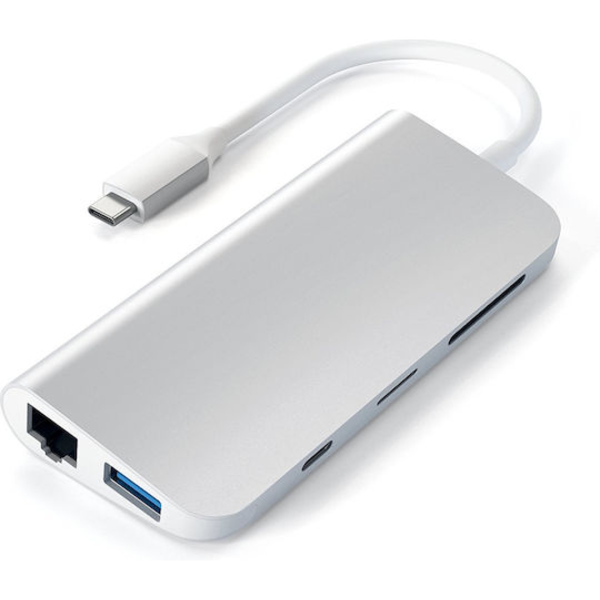 Satechi USB-C Docking Station με HDMI 4K PD Ethernet Ασημί (ST-TCMM8PAS)