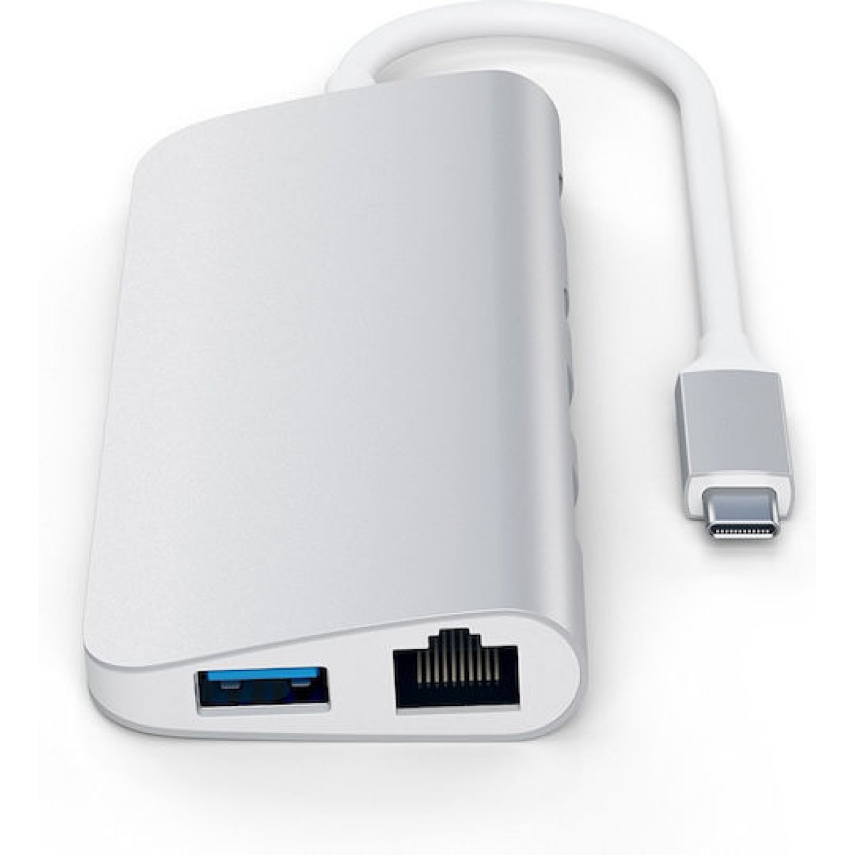 Satechi USB-C Docking Station με HDMI 4K PD Ethernet Ασημί (ST-TCMM8PAS)