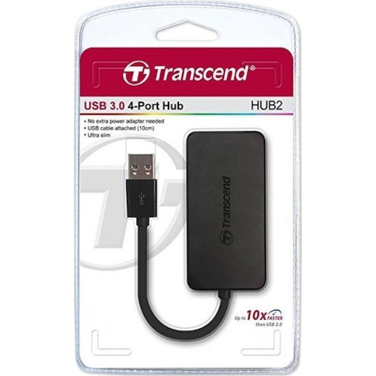 Transcend HUB2 USB 3.0 Hub 4 Θυρών με σύνδεση USB-A