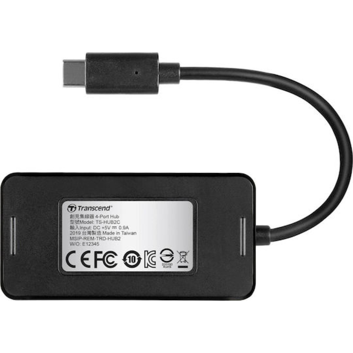Transcend HUB2C USB 3.1 Hub 4 Θυρών με σύνδεση USB-C