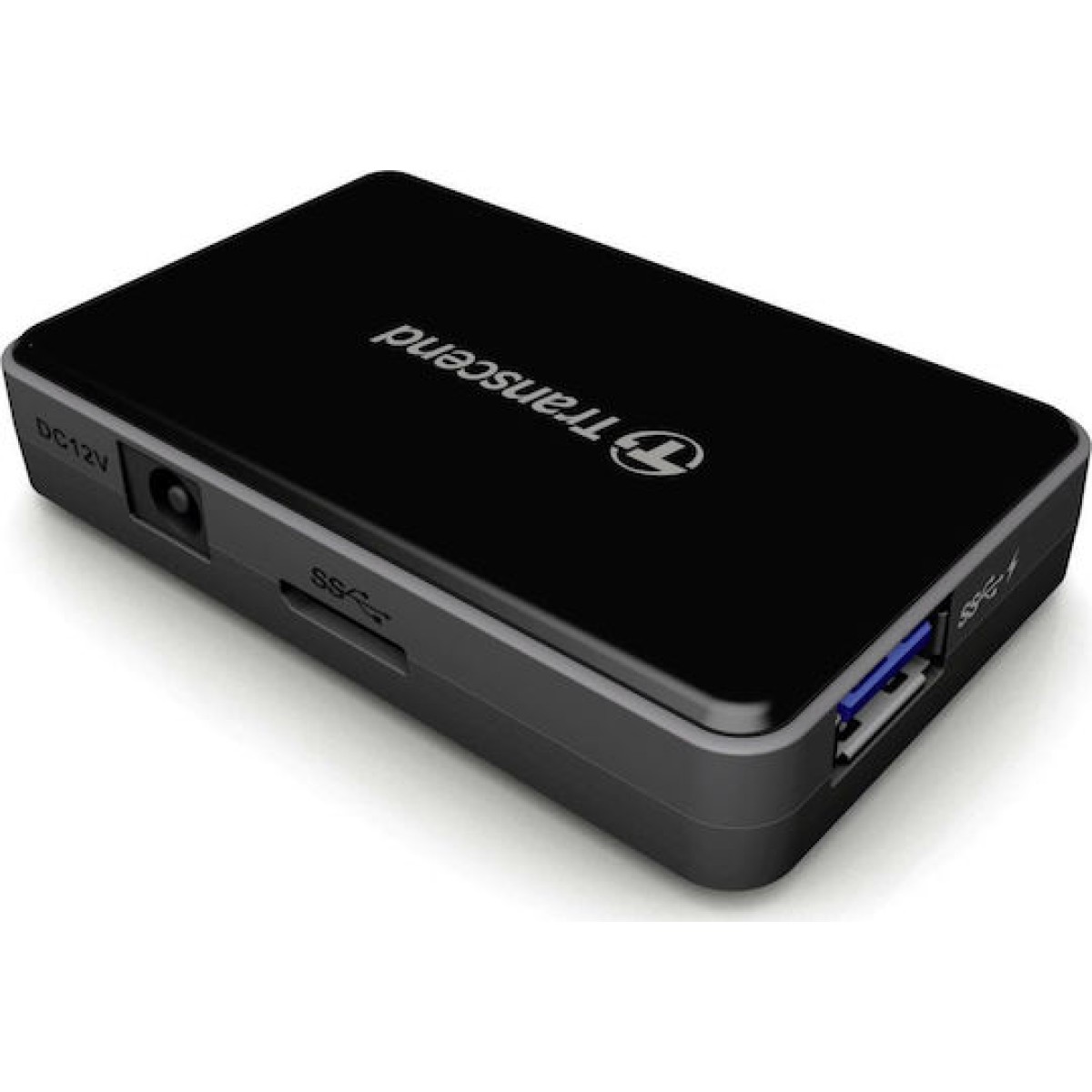 Transcend HUB3 USB 3.0 Hub 4 Θυρών με σύνδεση USB-A και Εξωτερική Παροχή Ρεύματος