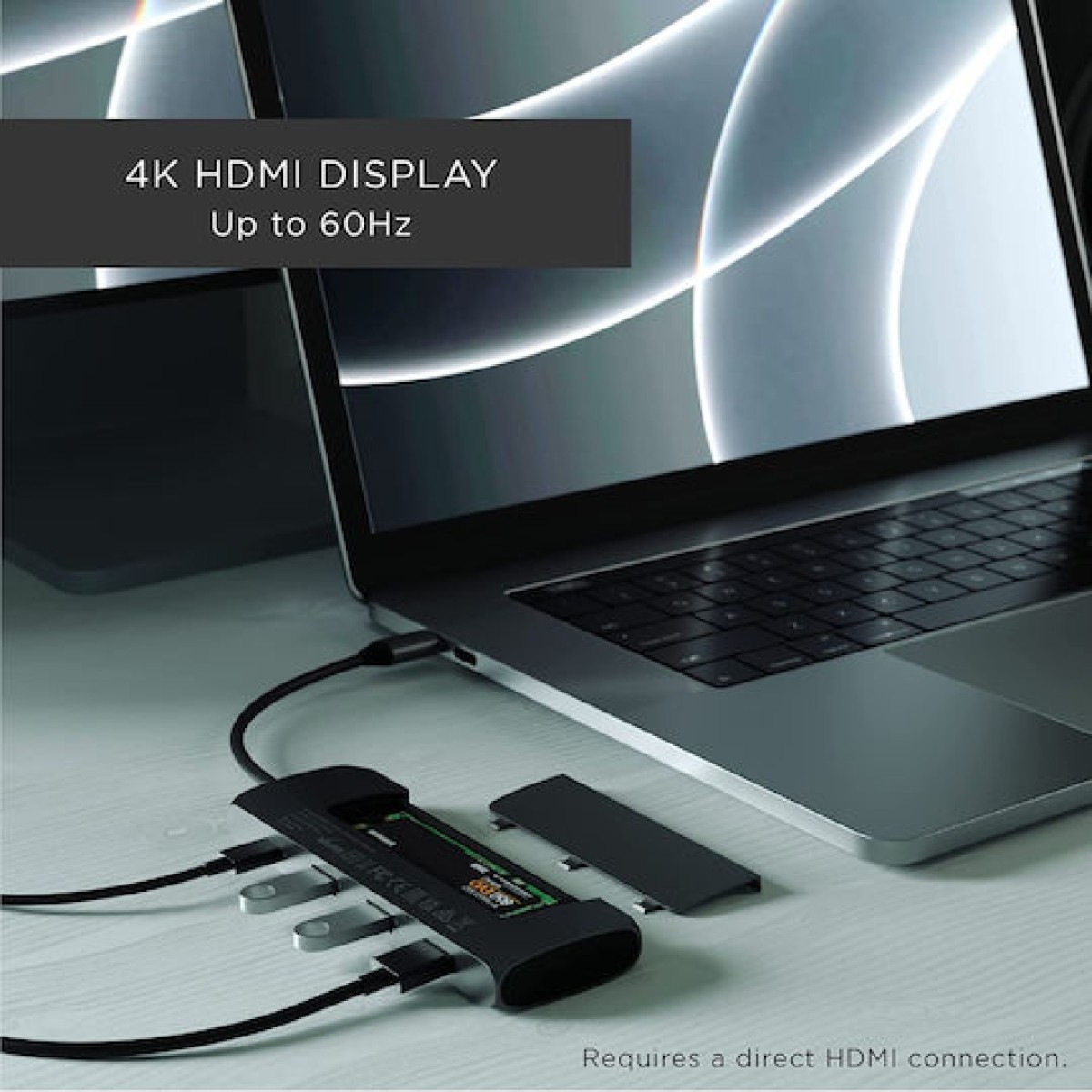 Satechi Hybrid USB-C Docking Station με HDMI 4K PD Μαύρο