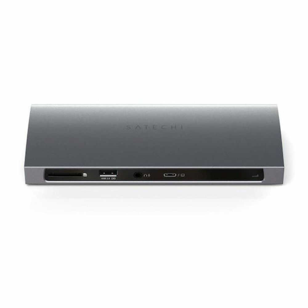 Satechi USB-C Docking Station με 4K PD Ethernet και συνδεση 2 Οθονών Γκρι (ST-UCT4DM)