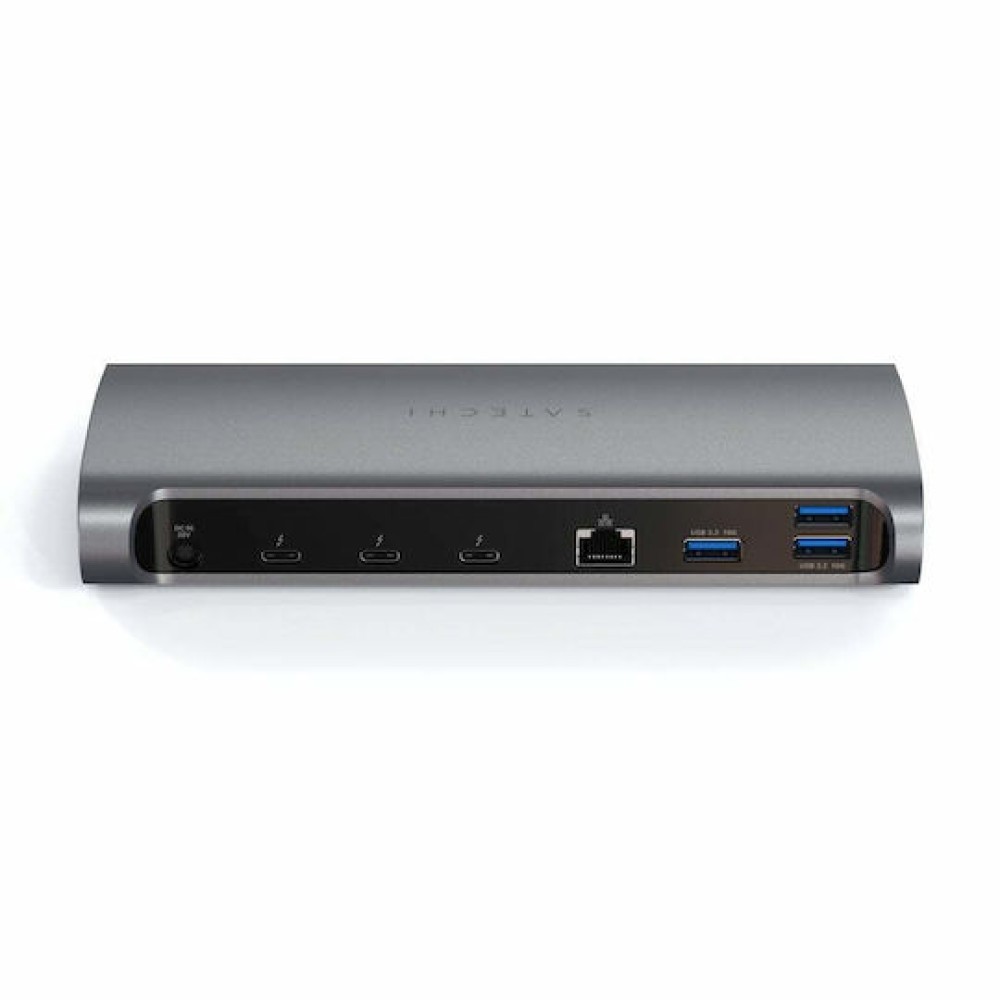 Satechi USB-C Docking Station με 4K PD Ethernet και συνδεση 2 Οθονών Γκρι (ST-UCT4DM)