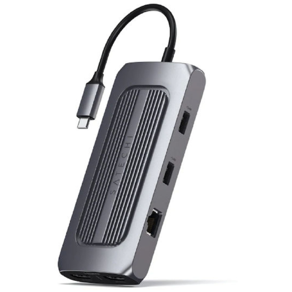 Satechi USB-C Docking Station με HDMI 4K PD Ethernet και συνδεση 2 Οθονών Γκρι (ST-UCMXAM)
