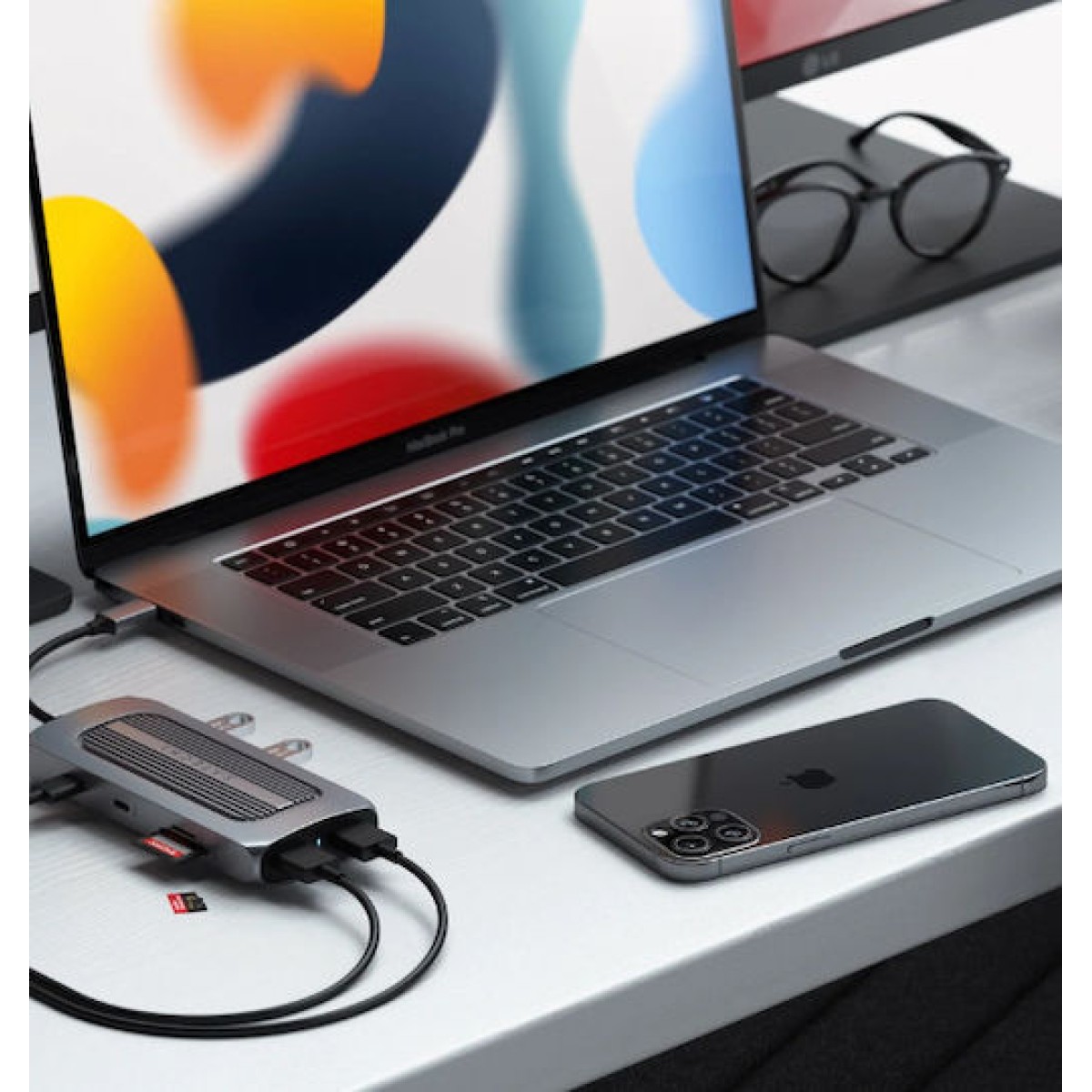 Satechi USB-C Docking Station με HDMI 4K PD Ethernet και συνδεση 2 Οθονών Γκρι (ST-UCMXAM)