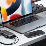 Satechi USB-C Docking Station με HDMI 4K PD Ethernet και συνδεση 2 Οθονών Γκρι (ST-UCMXAM)