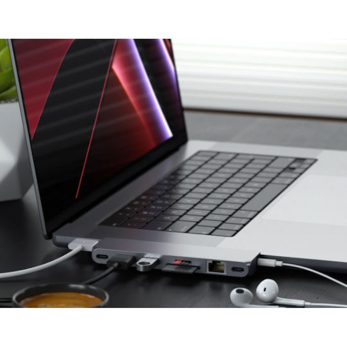 Satechi Docking Station με Διπλό USB-C HDMI 4K PD Ethernet Γκρι (ST-UCPHMXM)