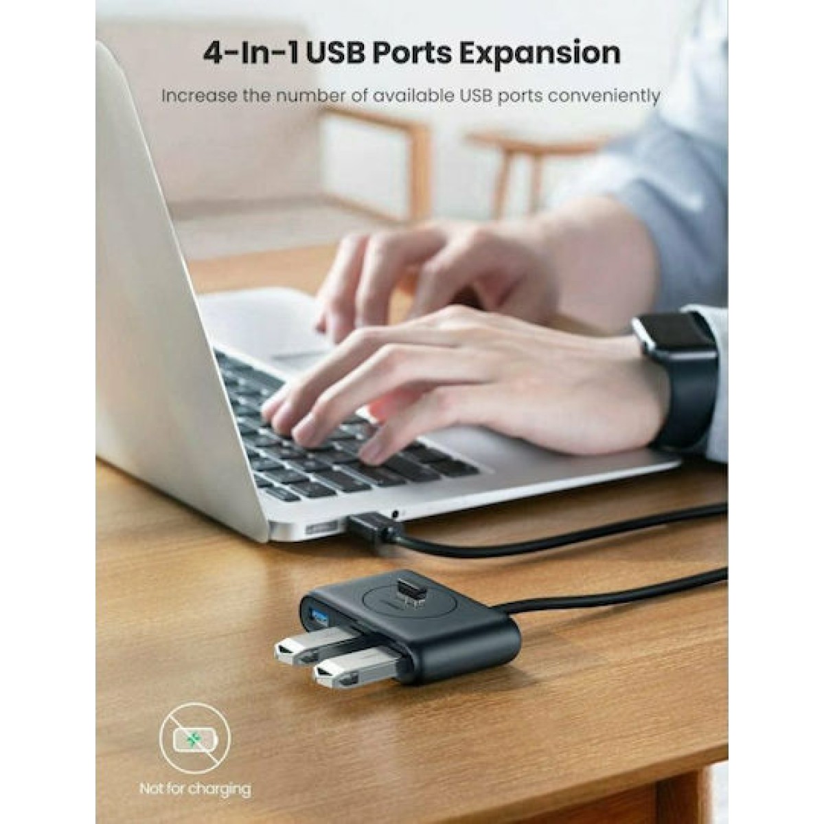 Ugreen USB 3.0 Hub 4 Θυρών με σύνδεση USB-A